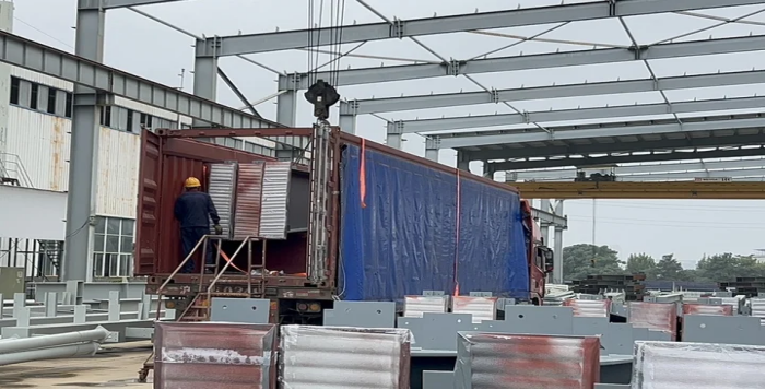 公司海外新项目钢结构顺利出口